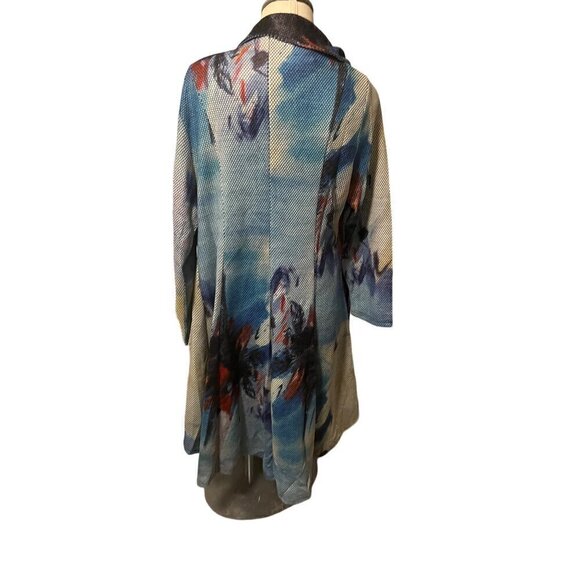 NWT RETRO 60S STYLE TRENCH JACKET BUTTON CLOSURE BELTED WAIST - Picture 13 of 13